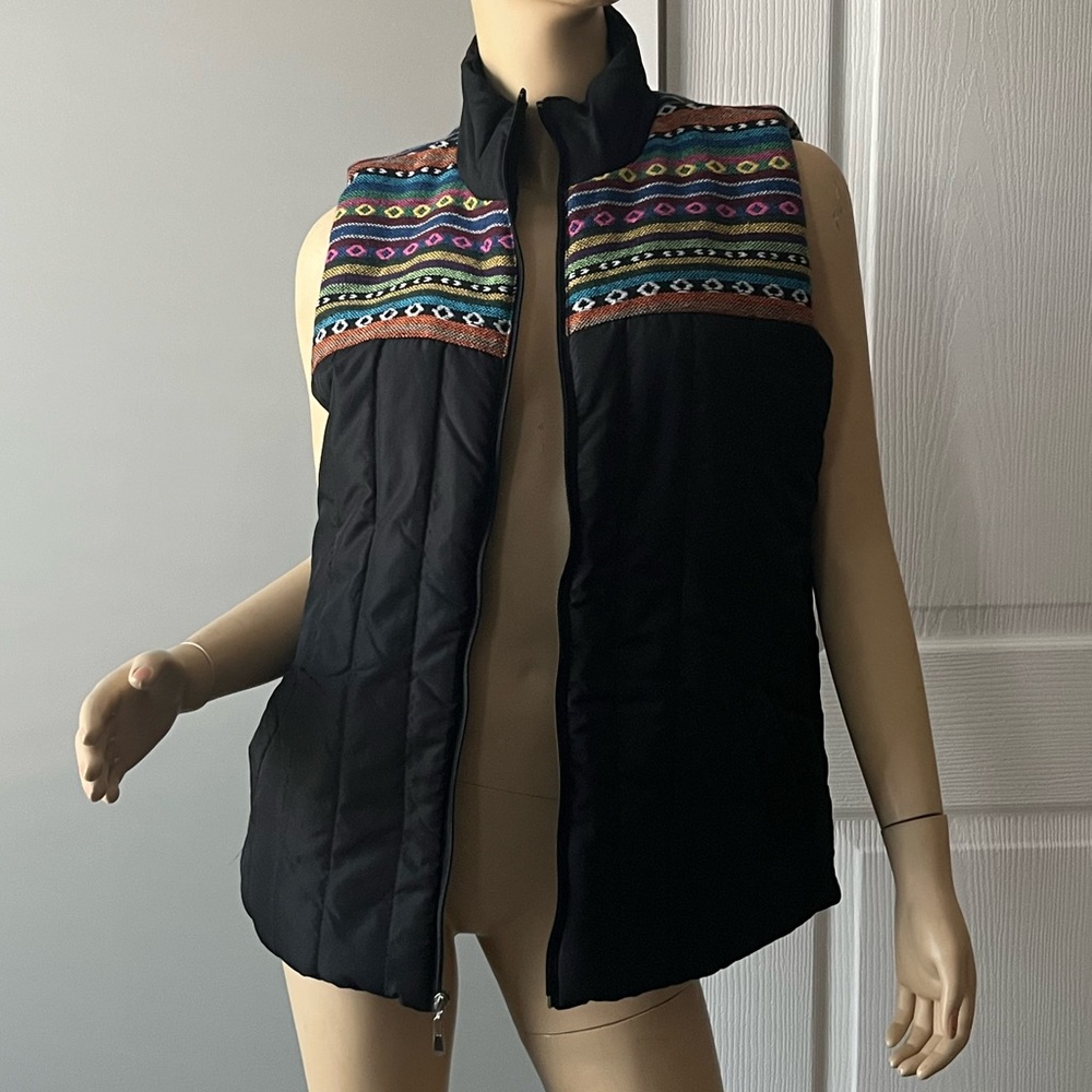 Fresh Black Quilted Vest